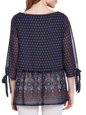 printed layered maternity tunic - 15431232 - Standard Image - 3