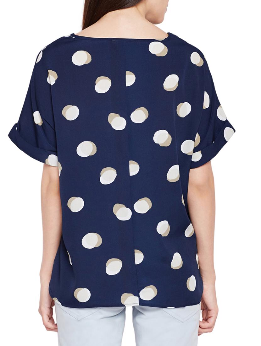 polka dotted dolman sleeved top - 15431287 - Zoom Image - 3