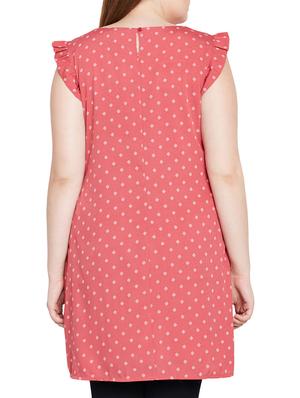 printed frill detail plus tunic - 15431366 - Standard Image - 3