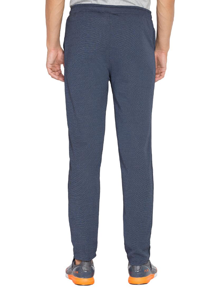blue polyester full length track pant - 15431415 - Zoom Image - 3