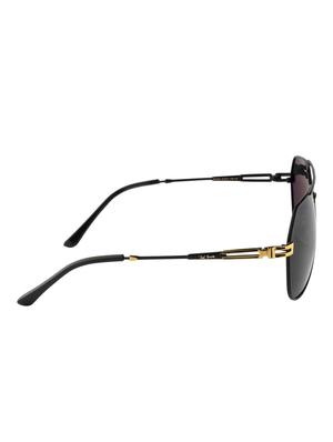 Ted Smith Unisex Aviator Sunglasses (TS-P0965_M.BLK) - 15431554 - Standard Image - 3