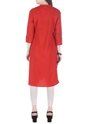 straight pockets kurta - 15431641 - Standard Image - 3