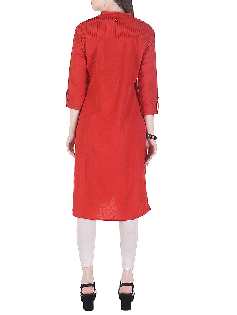 straight pockets kurta - 15431641 - Zoom Image - 3