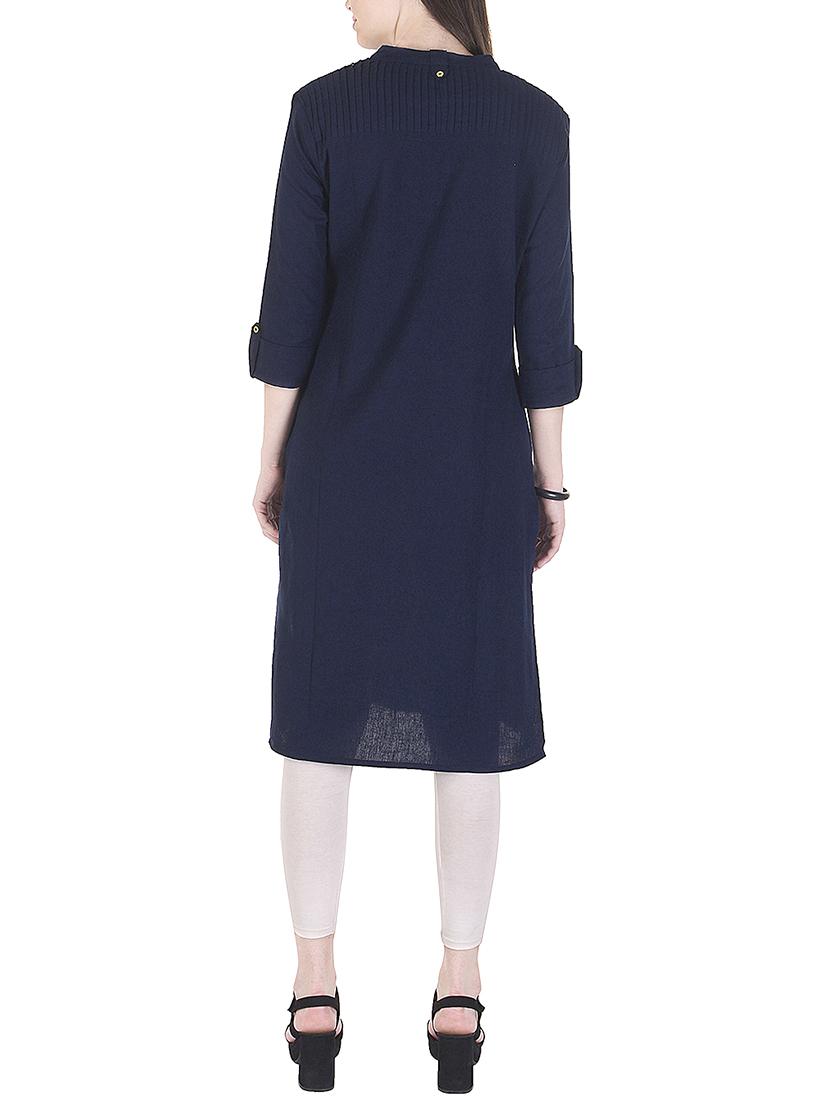 straight pockets kurta - 15431643 - Zoom Image - 3