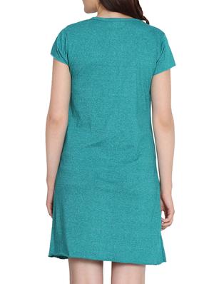 v-neck short sleeved sleepshirt - 15431666 - Standard Image - 3