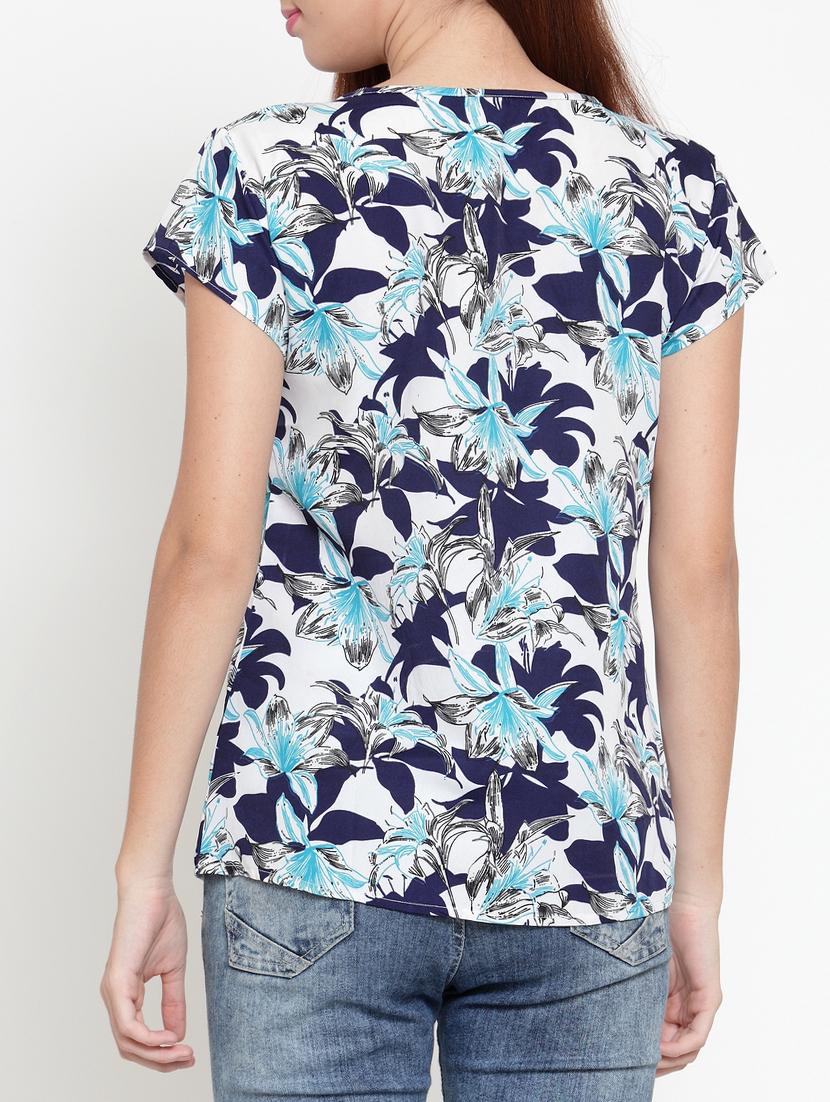 floral round neck top - 15431867 - Zoom Image - 3