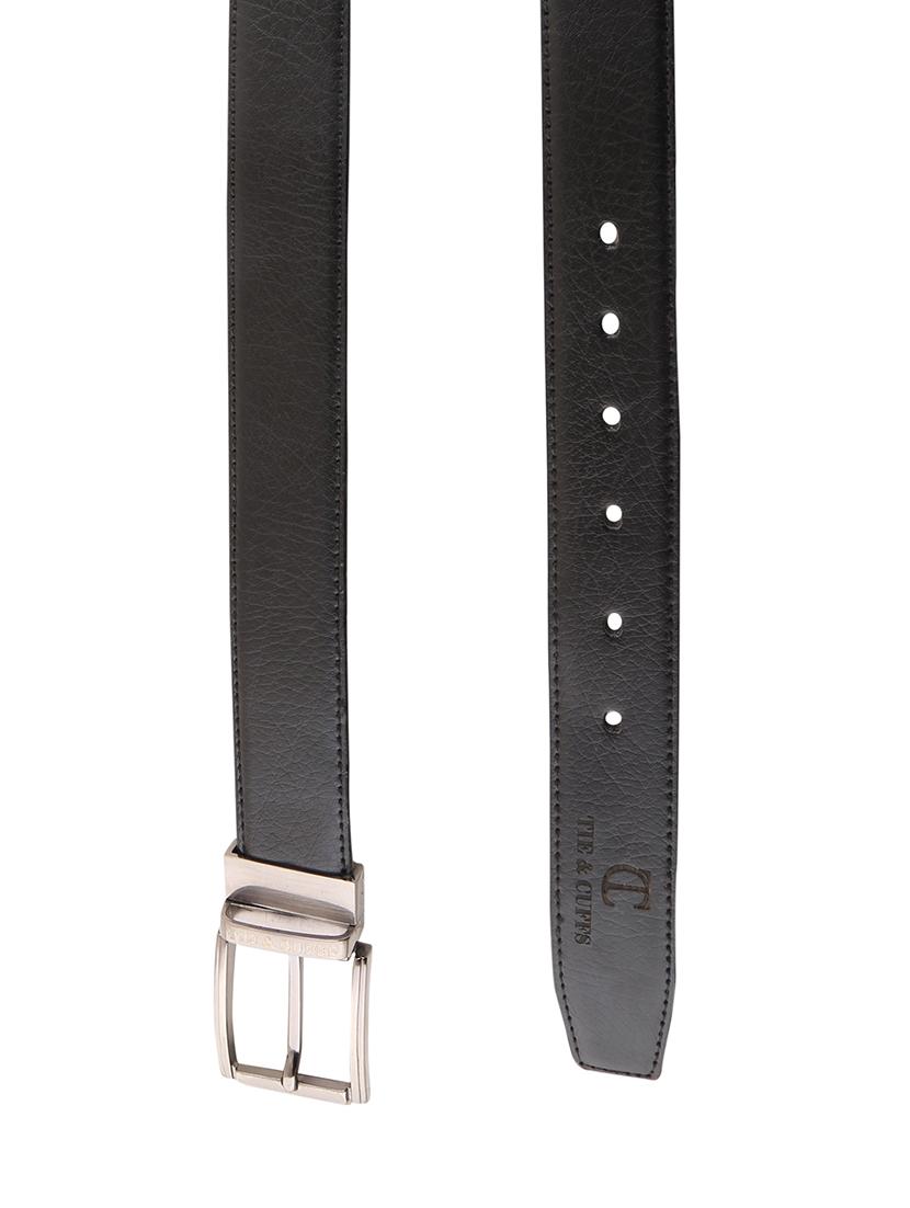 black & brown leatherette reversible belt - 15432421 - Zoom Image - 3