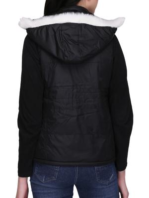 quilted & padded hooded jacket - 15432489 - Standard Image - 3