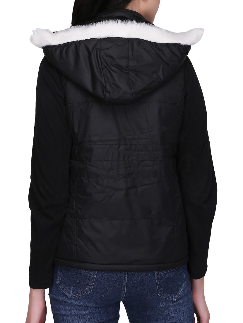quilted & padded hooded jacket - 15432489 - Zoom Image - 3