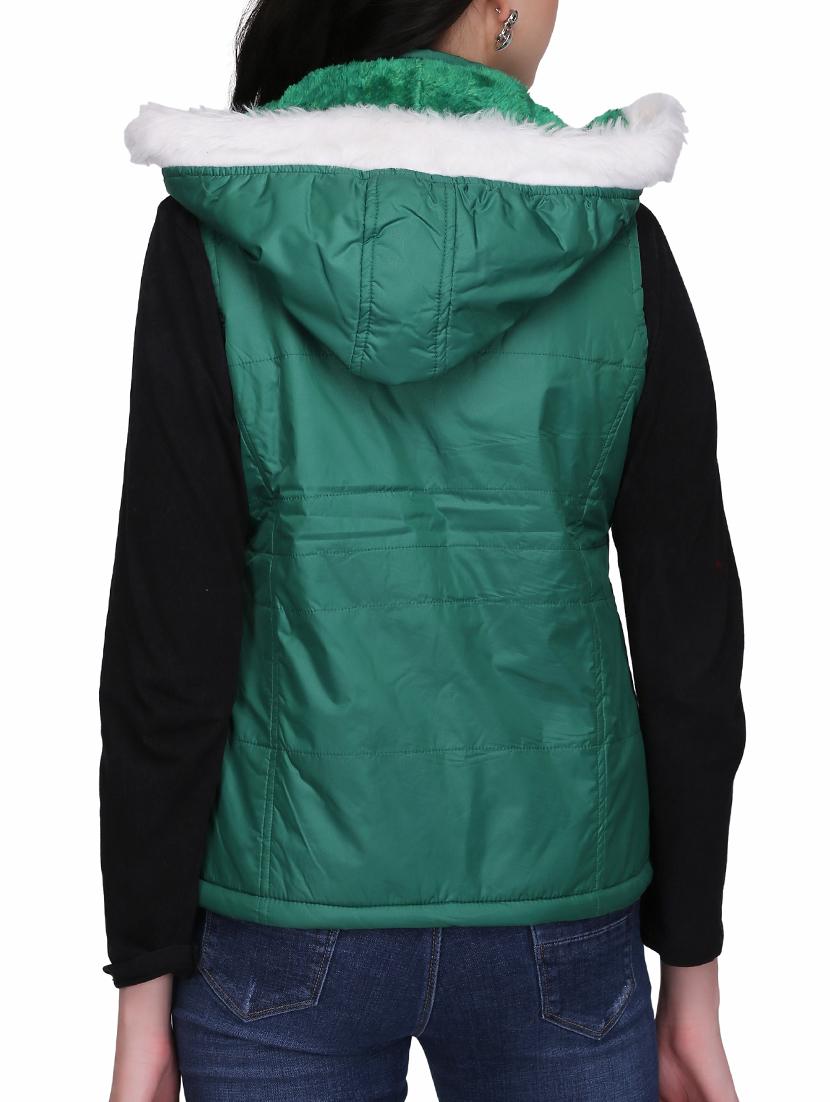 quilted & padded hooded jacket - 15432493 - Zoom Image - 3