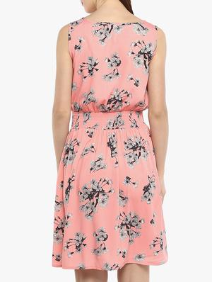 floral fit & flare dress - 15432567 - Standard Image - 3