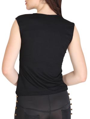 sequin front sleeveless tee - 15433131 - Standard Image - 3