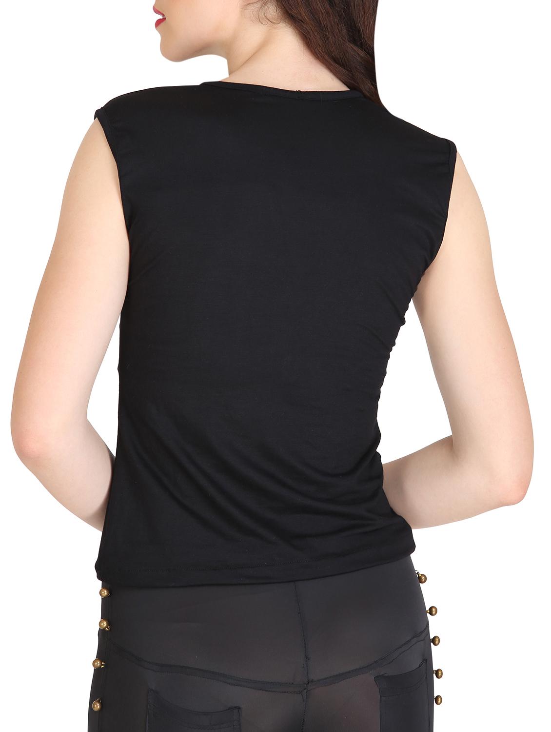 sequin front sleeveless tee - 15433131 - Zoom Image - 3