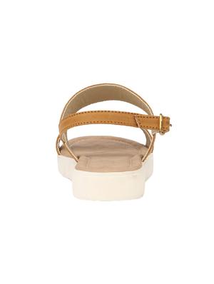 tan back strap sandals - 15433355 - Standard Image - 3