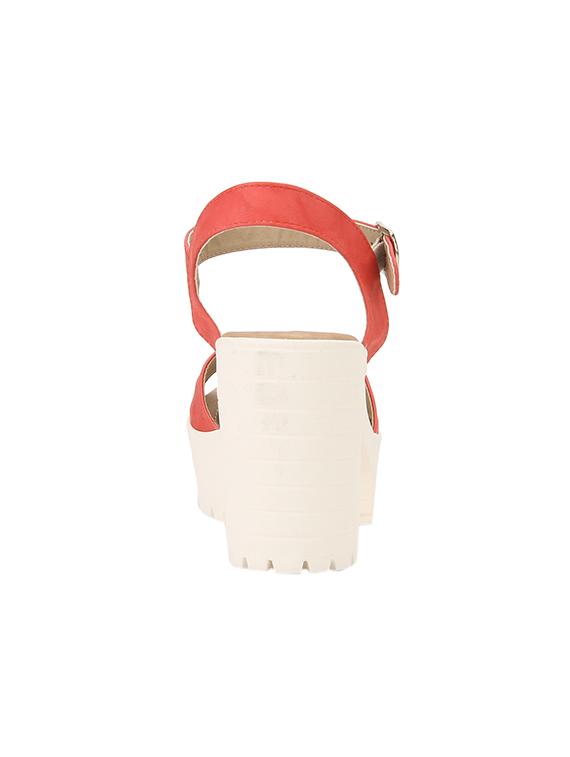 red ankle strap sandals - 15433366 - Zoom Image - 3