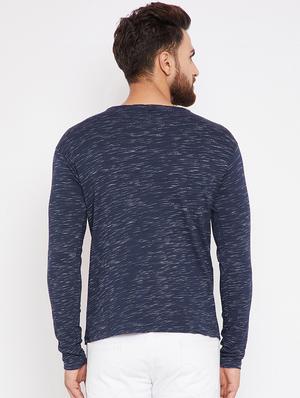 navy blue cotton t-shirt - 15434121 - Standard Image - 3