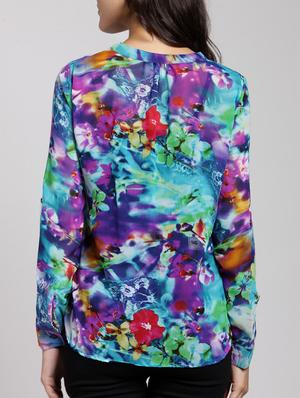 long sleeved floral shirt - 15434399 - Standard Image - 3