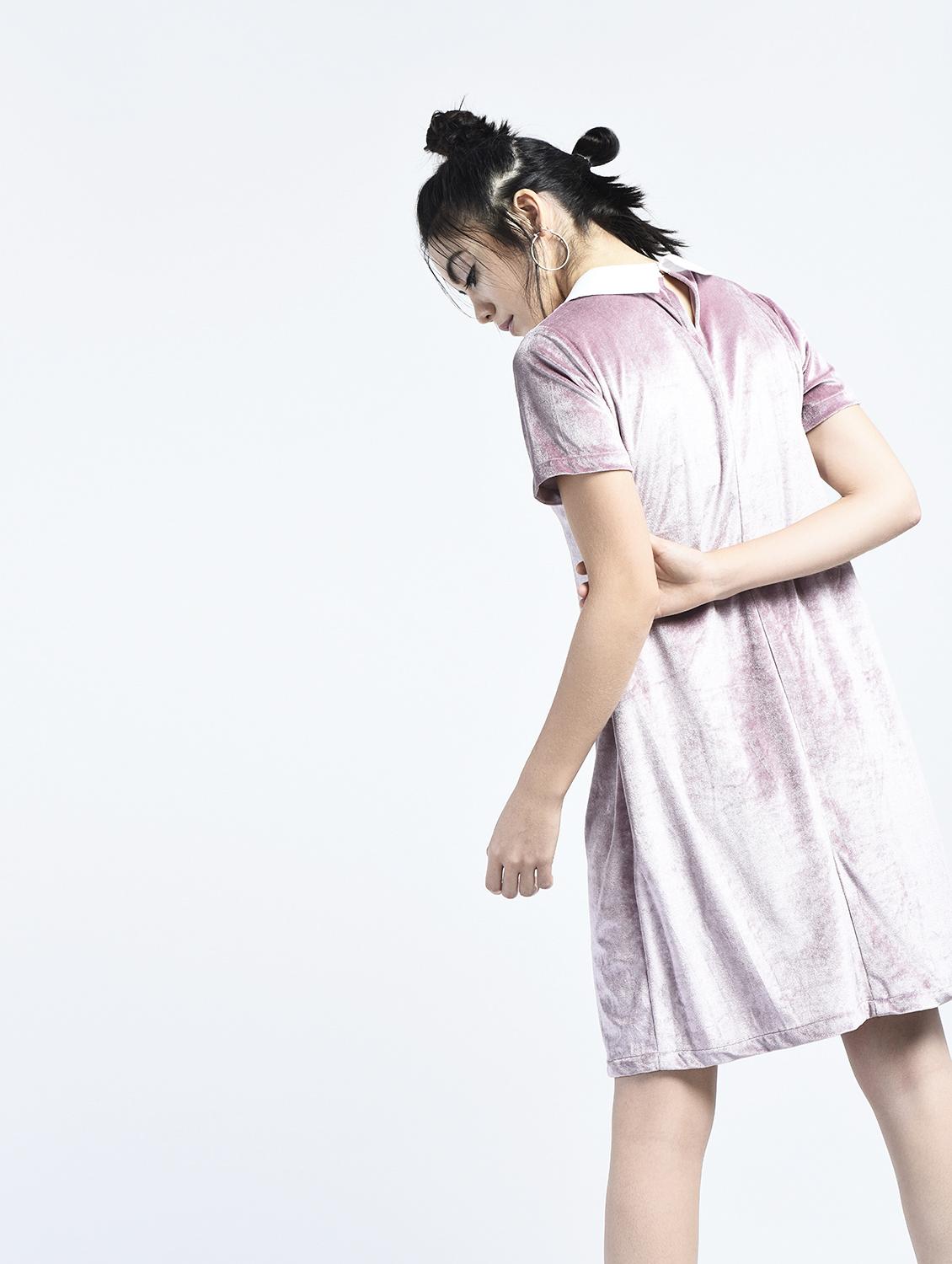 Pearl embellished collar shift dress - 15434404 - Zoom Image - 3