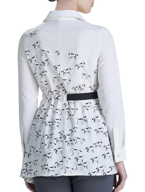 bow tie-up asymmetric tunic - 15434478 - Zoom Image - 3