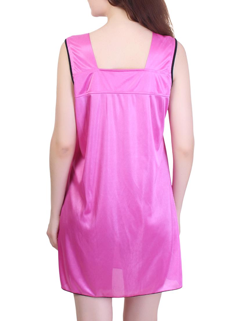 bow detail square neck short nighty - 15434614 - Zoom Image - 3