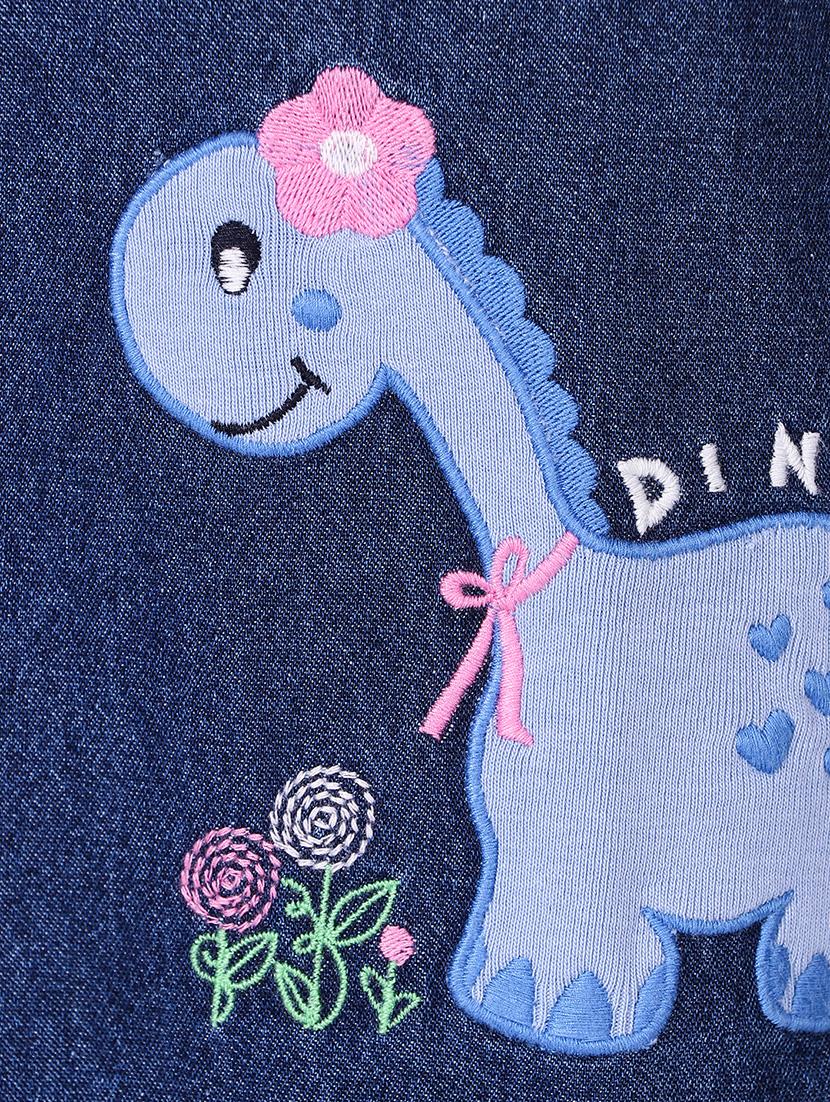 blue cotton dungaree - 15435191 - Zoom Image - 3