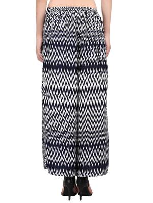 chevron flared palazzo - 15436289 - Standard Image - 3