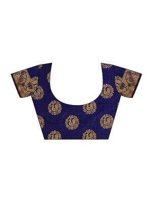 Conversational kanjivaram saree with blouse - 15436837 - Standard Image - 3