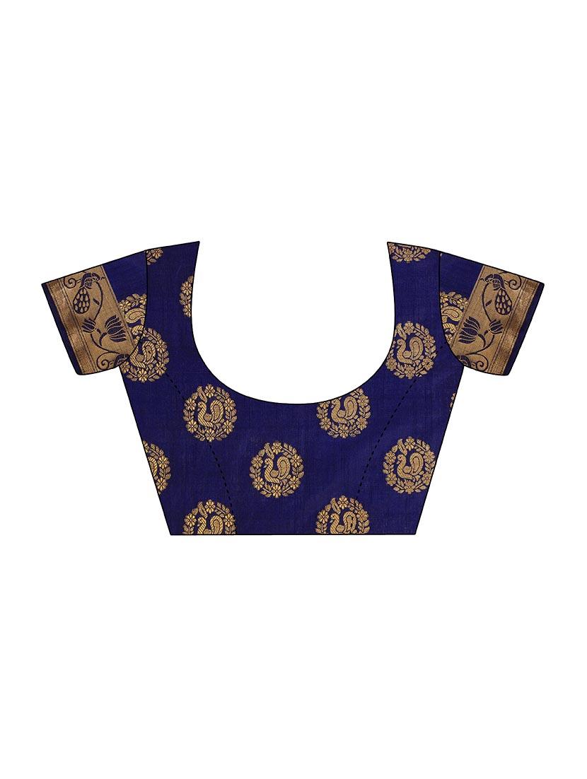 Conversational kanjivaram saree with blouse - 15436837 - Zoom Image - 3