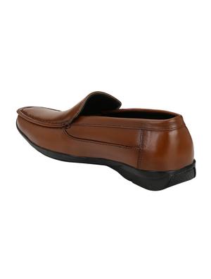 brown Leather formal slip ons - 15436975 - Standard Image - 3