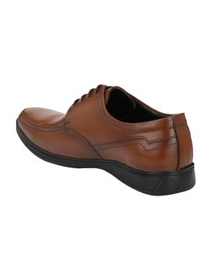 brown Leather lace-up derbys - 15436983 - Standard Image - 3