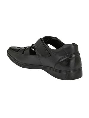 black Leather slip on sandals - 15436988 - Standard Image - 3