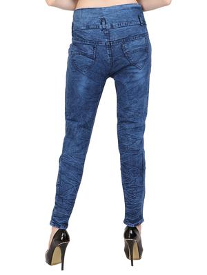 lace up hem distressed jeans - 15437066 - Standard Image - 3