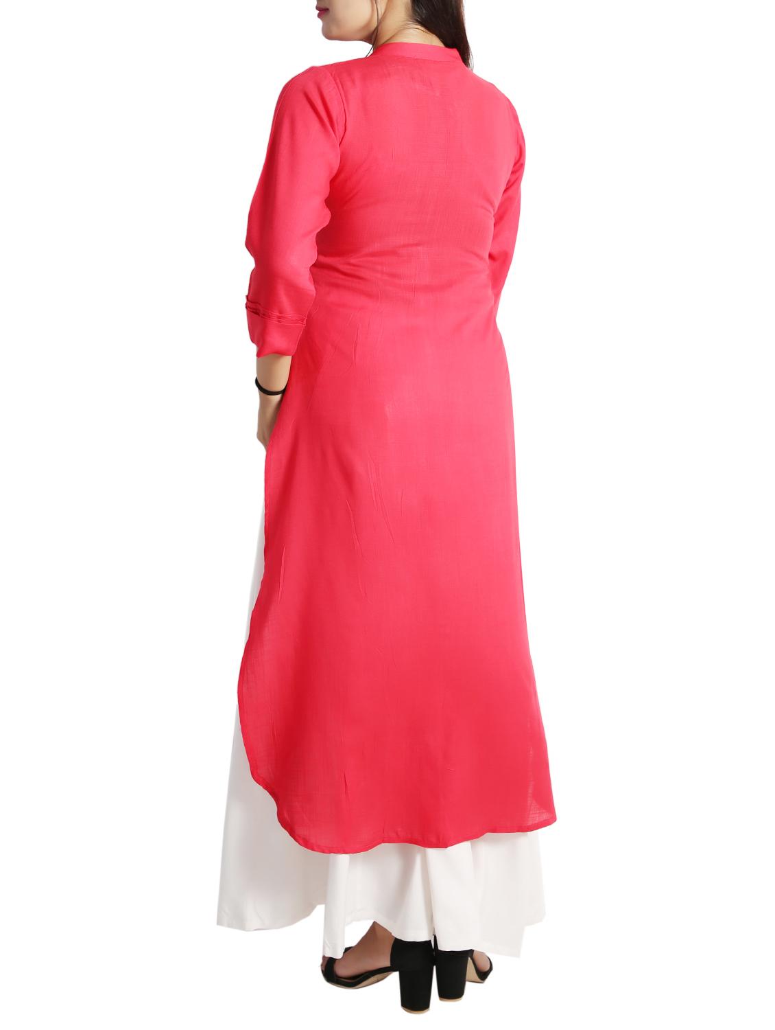 straight pintucks kurta - 15437912 - Zoom Image - 3