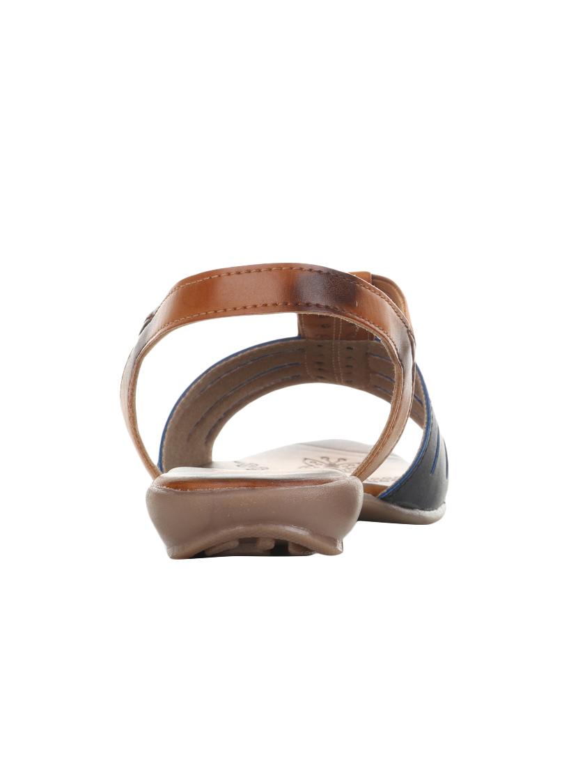 navy back strap sandals - 15438566 - Zoom Image - 3