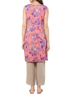 straight printed kurta - 15439091 - Standard Image - 3