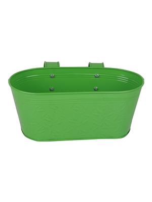 wonderland ( set of 2 ) 12 inch self embossed railing planters in green - 15440918 - Standard Image - 3