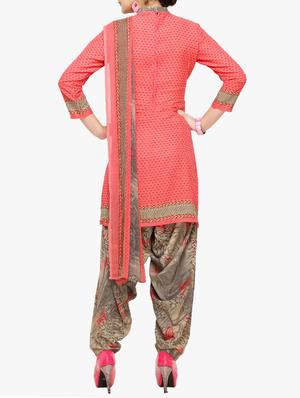 Printed unstitched salwar suit - 15441306 - Standard Image - 3