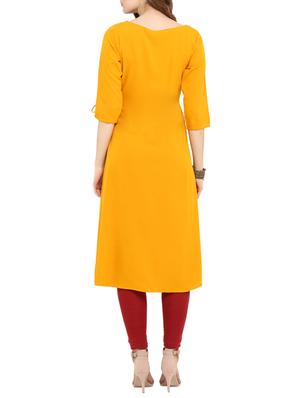 a-line printed kurta - 15443707 - Standard Image - 3