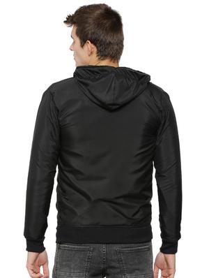 black nylon casual jacket - 15443877 - Standard Image - 3