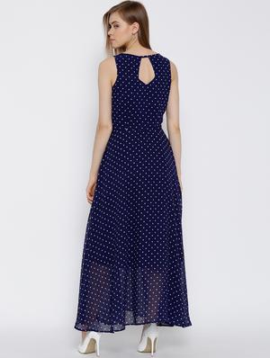polka dotted maxi dress - 15443896 - Standard Image - 3