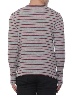 grey cotton blend thumbhole t-shirt - 15444919 - Standard Image - 3