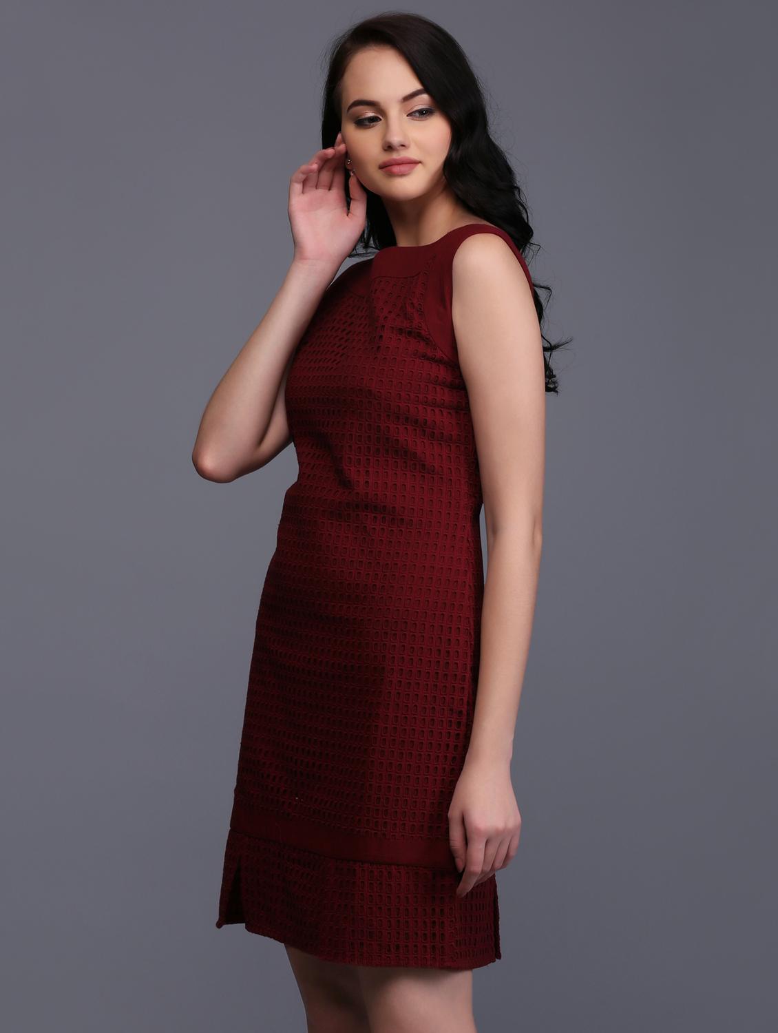 Boat Neck Sheath Dress - 15445183 - Zoom Image - 3