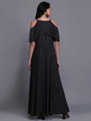 cold shoulder layered maxi dress - 15445210 - Standard Image - 3