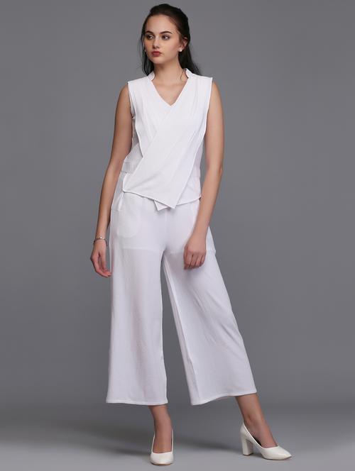 full leg layered jumpsuit - 15445231 - Standard Image - 1