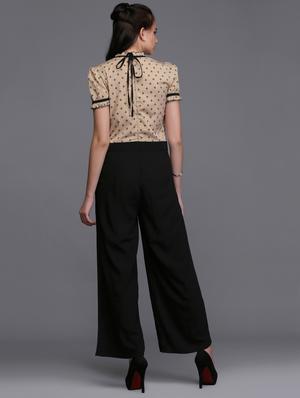 frill detail full leg jumpsuit - 15445234 - Standard Image - 3