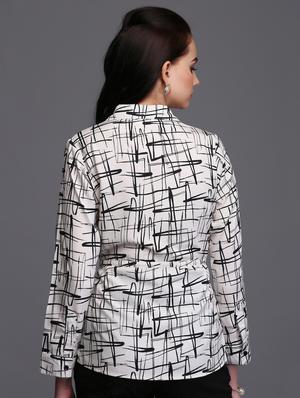 drawstring detail concealed placket top - 15445241 - Standard Image - 3