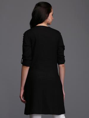 roll-up sleeved button front tunic - 15445260 - Standard Image - 3