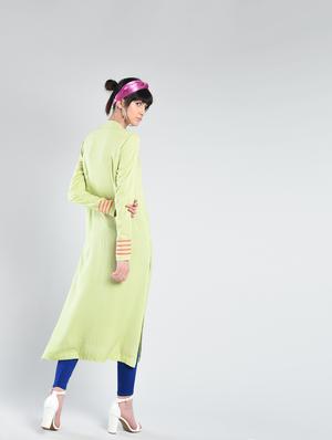 straight kurta with tassels - 15448002 - Standard Image - 3
