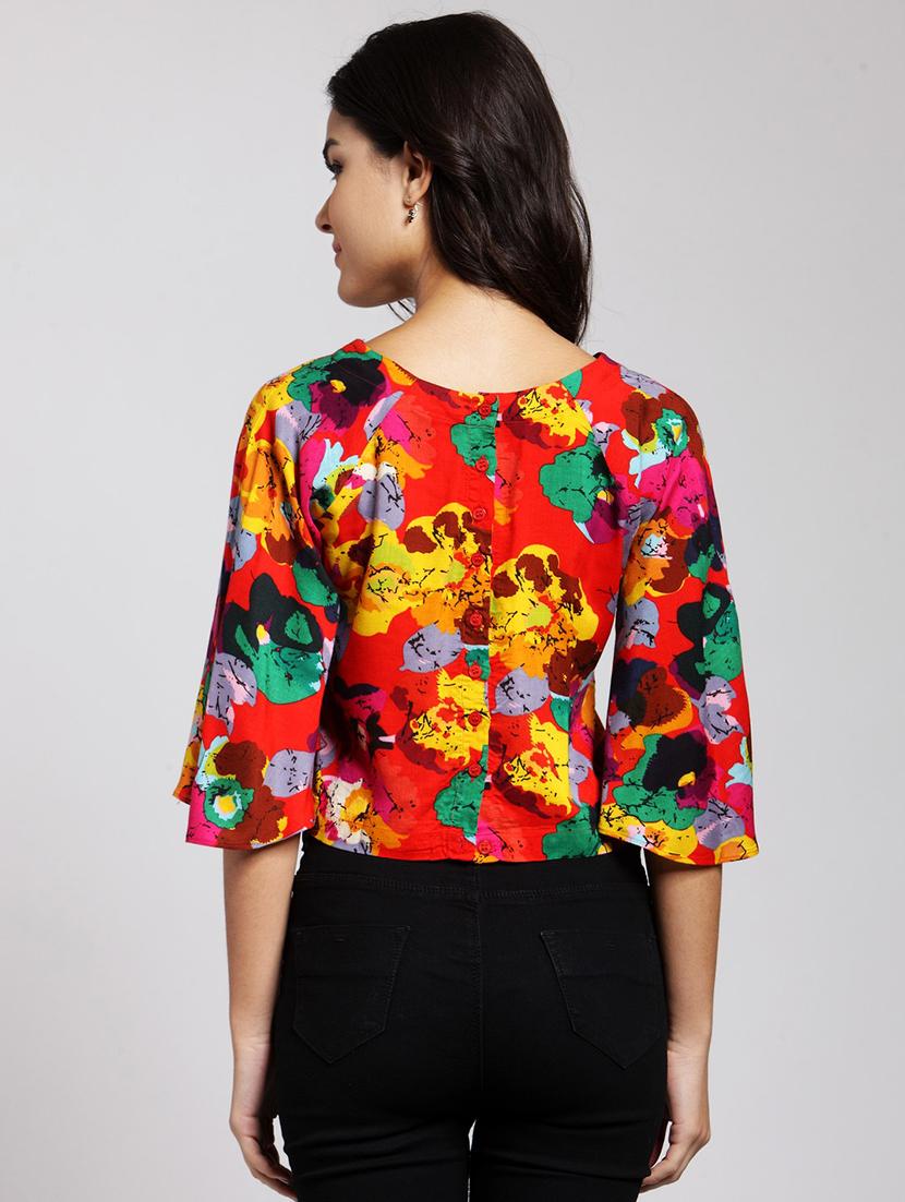 raglan sleeved crop top - 15451178 - Zoom Image - 3