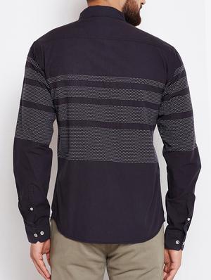 black cotton casual shirt - 15451686 - Standard Image - 3